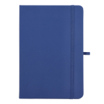 Taccuino A5 in PU con note adesive e tasca interna, pagine puntinate color blu scuro