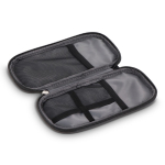 Borsa organizer tecnica in poliestere 600D con PU color blu scuro quarta vista