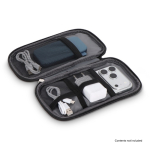 Borsa organizer tecnica in poliestere 600D con PU color blu scuro quinta vista