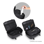 Zaino da viaggio espandibile e capiente, adatto come bagaglio a mano color nero ottava vista