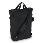 Zaino per laptop convertibile in tracolla con cinghia regolabile 15,6'' color nero seconda vista