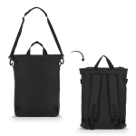 Zaino per laptop convertibile in tracolla con cinghia regolabile 15,6'' color nero quinta vista