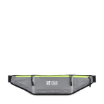 Marsupio riflettente per corridori con zip e retro in rete vista area di stampa