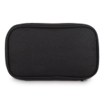 Astuccio organizer compatto per accessori tecnologici color nero terza vista