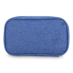 Astuccio organizer compatto per accessori tecnologici color blu terza vista