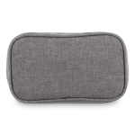 Astuccio organizer compatto per accessori tecnologici color grigio terza vista