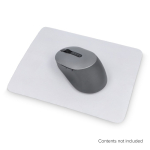 Panno in microfibra antiscivolo per occhiali e tappetino mouse color bianco quarta vista