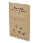 Panno in microfibra antiscivolo per occhiali e tappetino mouse color bianco settima vista