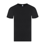 T-shirt da adulto a manica corta in cotone con collo rotondo 150 g/m² color nero prima vista