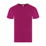 T-shirt da adulto a manica corta in cotone con collo rotondo 150 g/m² color fucsia prima vista