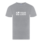 T-shirt da adulto a manica corta in cotone con collo rotondo 150 g/m² vista area di stampa