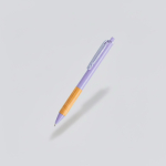 Penna a sfera con clip traslucida e impugnatura in bambù, inchiostro nero vue 3