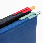 Blocco A5 in pelle sintetica riciclata con copertina flessibile, pagine lisce