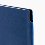 Blocco A5 in pelle sintetica riciclata con copertina flessibile, pagine lisce vue 1