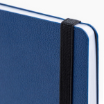 Blocco A5 in pelle sintetica riciclata con copertina flessibile, pagine lisce vue 3