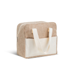 Borsa termica con manici corti e isolamento in alluminio resistente 4 kg color beige vue 1