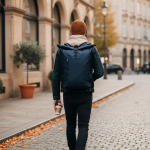 Zaino roll-top con rivestimento in PU e tasca per portatile da 15,6'' vue d'ambiance