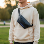 Marsupio resistente con protezione dagli schizzi e cintura regolabile vue 1