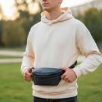 Marsupio resistente con protezione dagli schizzi e cintura regolabile vue 2