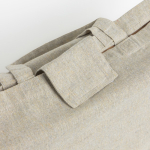 Borsa pieghevole in cotone riciclato con soffietto e manici corti 150 g/m²