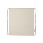 Zaino a coulisse in cotone e plastica riciclati 140 g/m2 color beige
