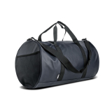 Borsa sportiva o da weekend resistente con rivestimento in pelle sintetica color nero vue 2