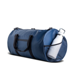 Borsa sportiva o da weekend resistente con rivestimento in pelle sintetica color blu mare vue 2