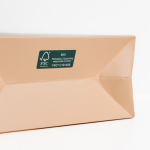 Borsa di carta premium con finitura opaca e manici in tessuto resistente 4kg vue 2