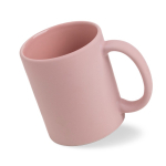 Tazza in ceramica opaca per sublimazione con interno lucido 325 ml color rosa chiaro vue 2