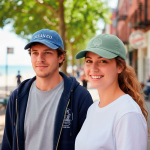 Cappellino vintage destrutturato a 6 pannelli in cotone 250 g/m2 vue 1