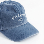 Cappellino vintage destrutturato a 6 pannelli in cotone 250 g/m2