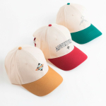 Cappellino sportivo bicolore strutturato a 6 pannelli in cotone 250 g/m2 vue 1