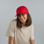 Cappellino da baseball strutturato a 5 pannelli con chiusura in velcro vue 1