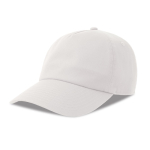 Cappellino dad hat ecologico a 5 pannelli con visiera ReTraze® color bianco