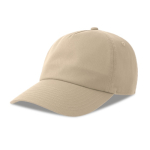 Cappellino dad hat ecologico a 5 pannelli con visiera ReTraze® color beige