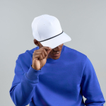 Cappellino da baseball a 5 pannelli con cordino a contrasto e chiusura snapback vue 2