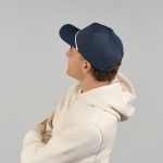 Cappellino da baseball a 5 pannelli con cordino a contrasto e chiusura snapback vue 3