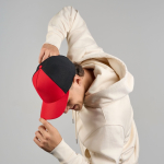 Cappellino trucker ecologico a 5 pannelli con protezione solare UPF50 vue 4