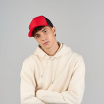 Cappellino trucker ecologico a 5 pannelli con protezione solare UPF50 vue 5