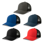 Cappellino trucker ecologico a 5 pannelli con protezione solare UPF50 vue avec plusieurs couleurs