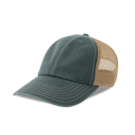 Cappellino trucker a 6 pannelli con rete traspirante e chiusura in velcro color blu mare