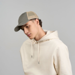 Cappellino trucker a 6 pannelli con rete traspirante e chiusura in velcro vue 4