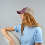 Cappellino trucker a 6 pannelli con rete traspirante e chiusura in velcro vue 5