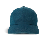 Cappellino da baseball ecologico in denim a 5 pannelli con chiusura a fibbia color blu alice vue 1