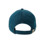 Cappellino da baseball ecologico in denim a 5 pannelli con chiusura a fibbia color blu alice vue detaillée 2