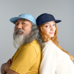 Cappellino stile camper a 5 pannelli non strutturato con visiera piatta vue d'ambiance