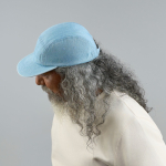 Cappellino stile camper a 5 pannelli non strutturato con visiera piatta vue 2