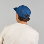 Cappellino stile camper a 5 pannelli non strutturato con visiera piatta vue 5