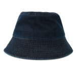 Cappello tipo Panama in denim di cotone riciclato tinto con DyStar® color blu scuro