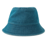 Cappello tipo Panama in denim di cotone riciclato tinto con DyStar® color blu alice